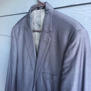 Pronto Uomo Men’s 42R Wool Blend Gray Blazer